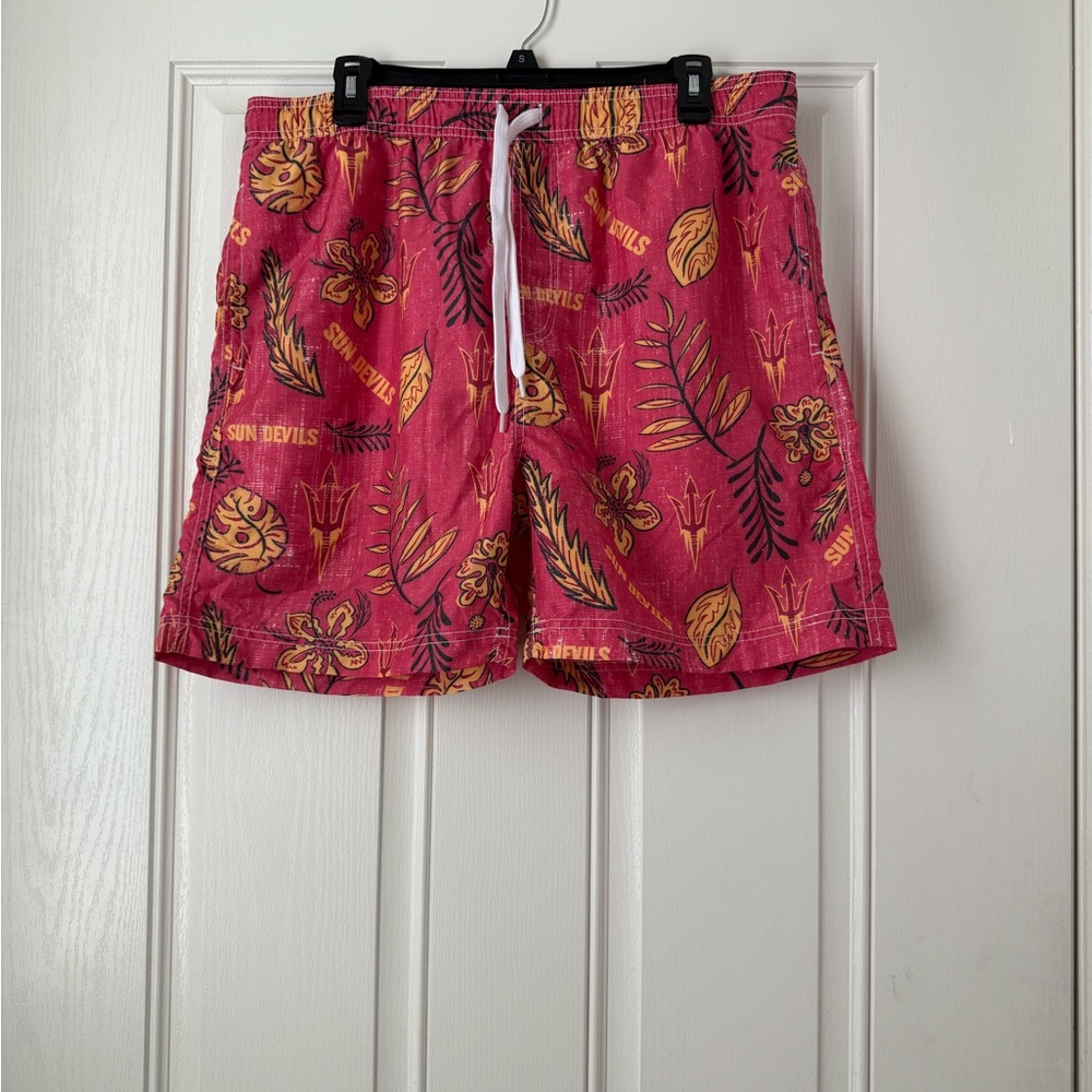 NWOT Men’s Wes and Willy Arizona State Sun Devils Vintage Swim Trunks - XL